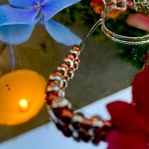 Antique Silver Beaded Necklace